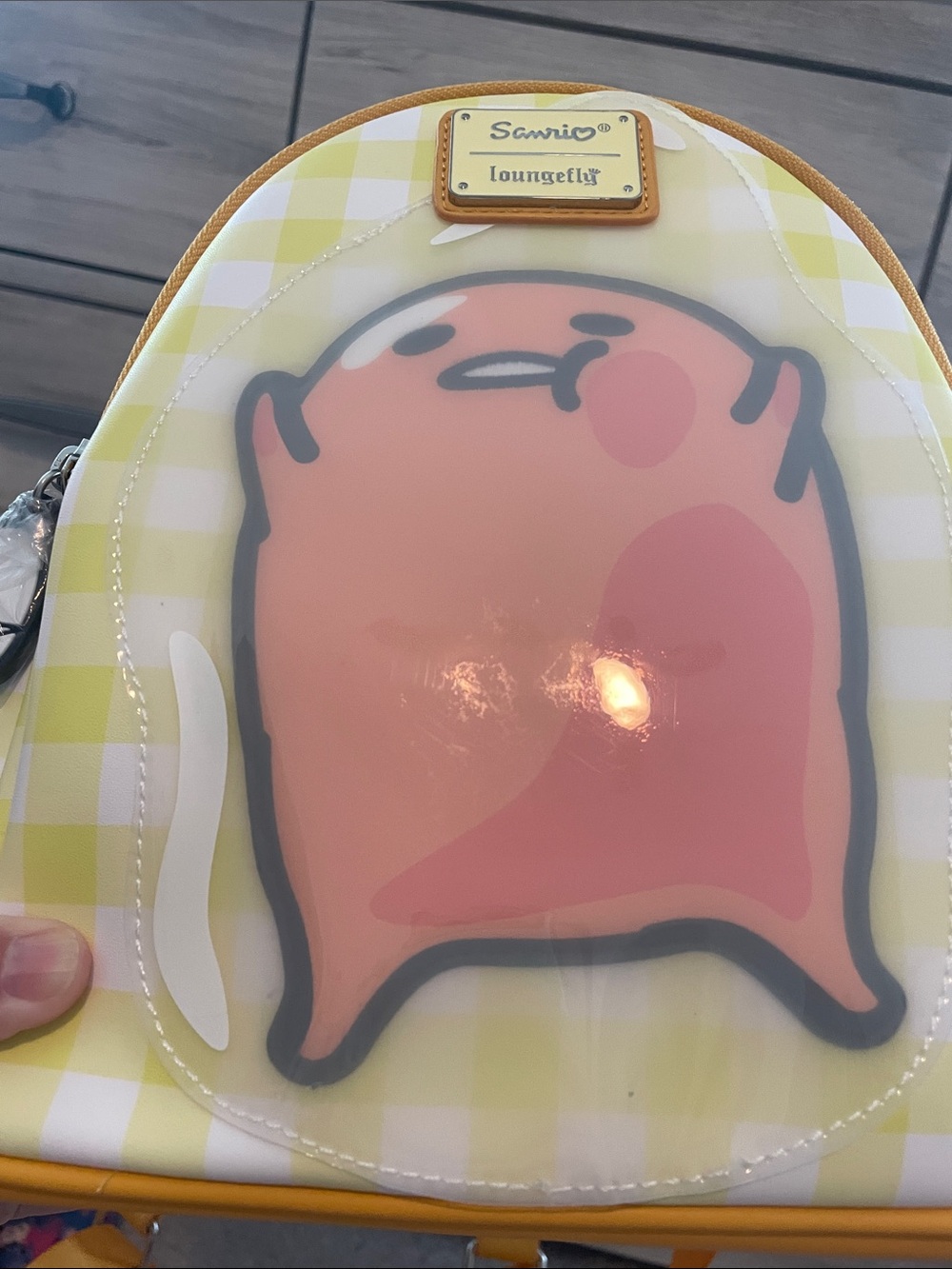 NWT Rare Loungefly Sanrio Gudetama mini backpack - Picture 2 of 10